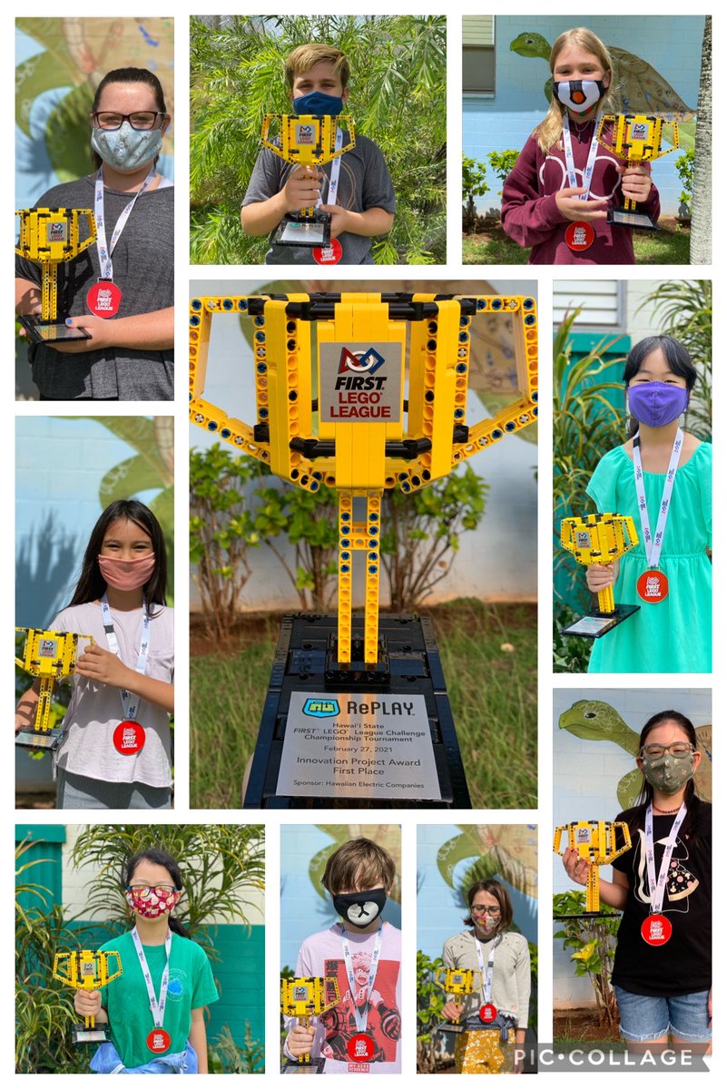 We are super proud of these kids and their coaches, Mr. and Mrs. Kent! They faced many challenges, but worked hard and never gave up! They won First Place in the State for their Innovative Solution! Great job Honubots! #honustrong