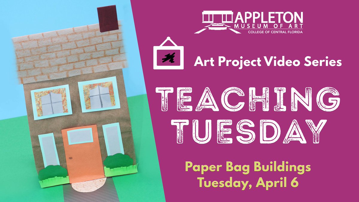 AppletonMuseum's tweet photo. Today's art project will show you how to make mini buildings using paper bags. Post your creations on social media and tag them #appletonmuseumathome​​​​​​​​​​. 

https://t.co/AfUKPXIdmd

For a step-by-step instruction and template sheet, click here: https://t.co/XVvKP4cwxS https://t.co/lYle7cGKQC