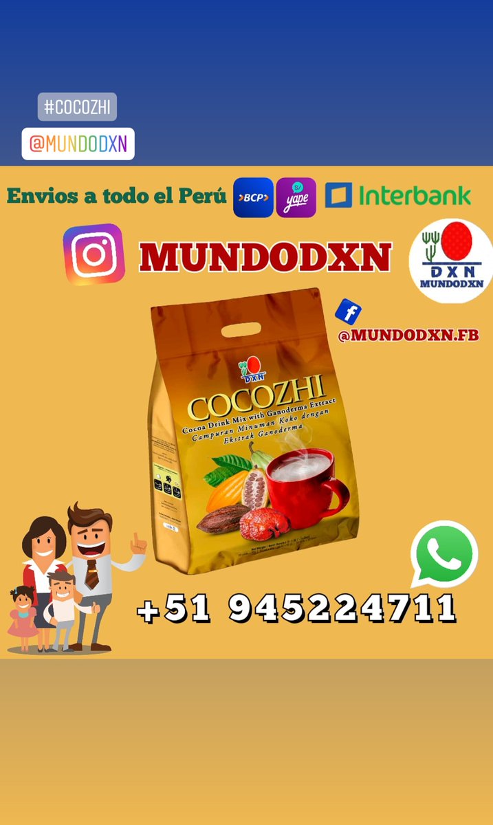MUNDO_DXN's tweet photo. Envios a domicilio, informes e inscripciones por medio de nuestro 📞Whatsapp +51 945224711 ☕
#cocozhi #cocozhidxn #nutricion #productosdxn #dxnproducts #natural #buenosdiasdxn #goodmorningdxn #ganodermalucidum #elreydeloshongos #ganoderma https://t.co/z10T9tfONU