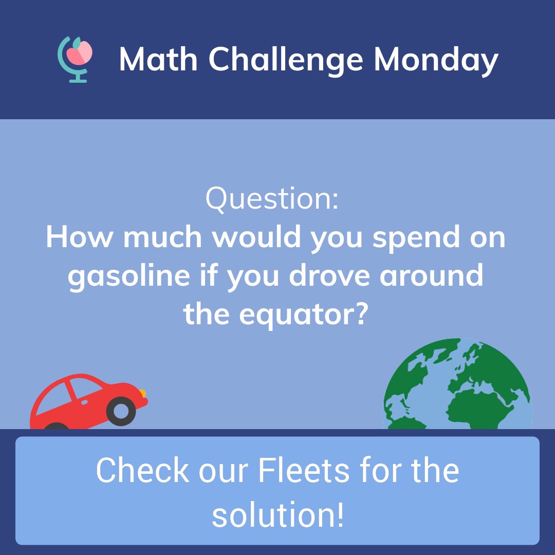 schoolhouse_edu's tweet image. Buckle up: it&apos;s #MathChallengeMonday and we&apos;ve got another brain buster for you! See if you can find the answer on your own, and check our Fleets for our solution!