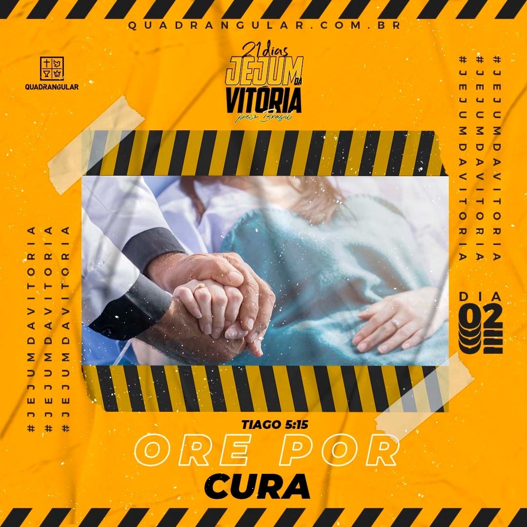 Jejum da Vitória pelo Brasil -  Dia 02
Ore por cura
⠀
Nosso propósito de oração é por cura. Ore a Deus pedindo cura física, emocional e espiritual para você, para sua família e para todos os que precisam. 
⠀
Ore e marque nos comentários uma pessoa que precisa de oração.