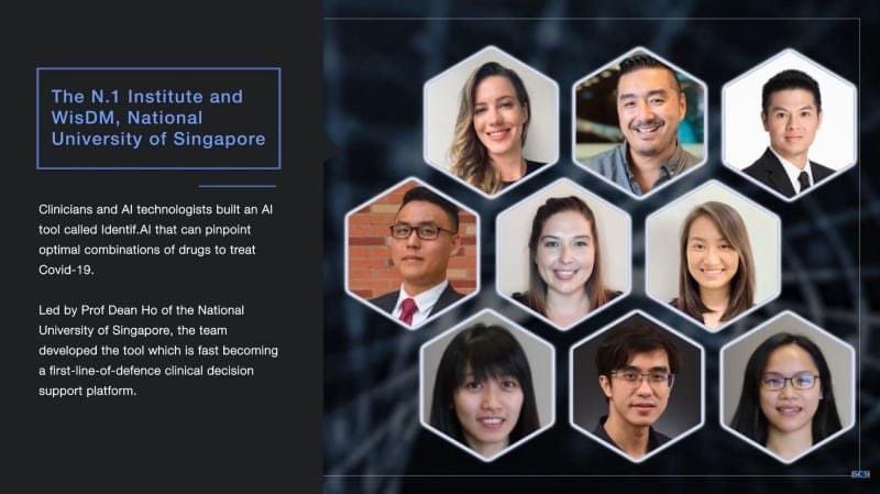 Our <a href="/WeAreWisDM/">The Institute for Digital Medicine (WisDM)</a> <a href="/NUSMedicine/">Yong Loo Lin School of Medicine</a> team received the Tech Heroes from Crisis: Pathfinder Award for rapidly optimising SARS-CoV-2 combo tx w/ IDentifAI. Deeply humbling recognition alongside innovators and solutions that continue to keep us safe. Thank you Singapore Computer Society!