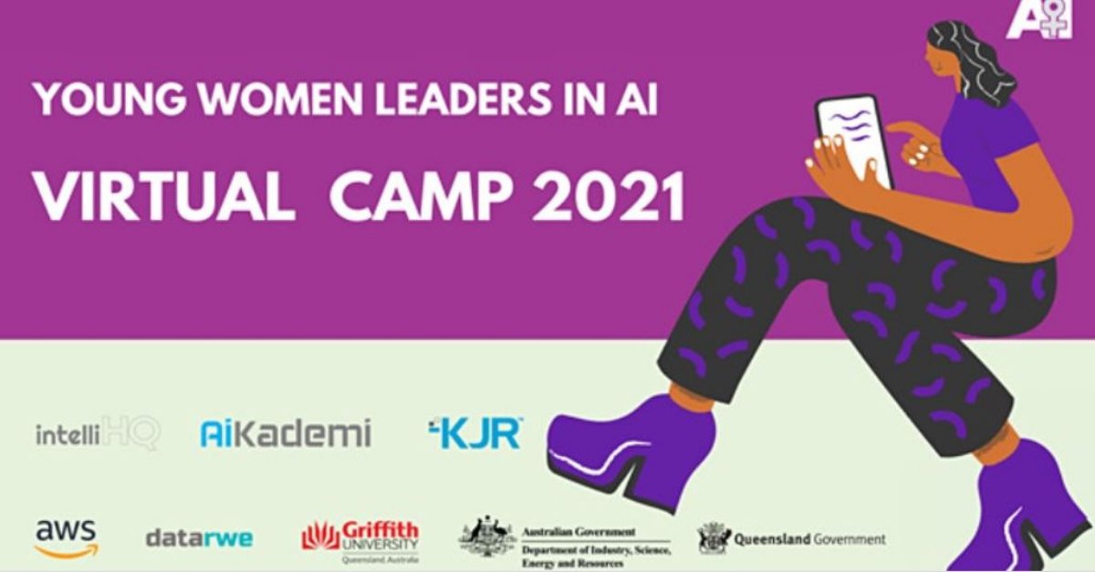 KJR is proud to support the Young Women Leaders in AI Virtual Camp 2021.

The 2-weekend virtual bootcamp kicks off on April 9th, with additional optional mid-week workshops & sessions. 

Register Now! 

lnkd.in/g8DfPPD

#womenleaders #womeninai #womenintech #thinkfurther