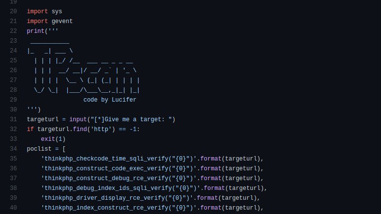 MrCl0wnLab's tweet image. TPscan - ThinkPHP vulnerability detection, based on Python3: github.com/Lucifer1993/TP… 👇
..
#hacking #tool #ThinkPHP #php #python  #CyberSecurity #Security