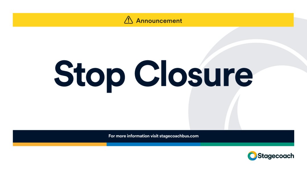 #Hastings - Bus Stop Closure - 'Field Way, Harley Shute Road, West St Leonards. 12th -16th April. If you use this bus stop please follow the link for further information :&gt; ow.ly/xjyU30rDm3y