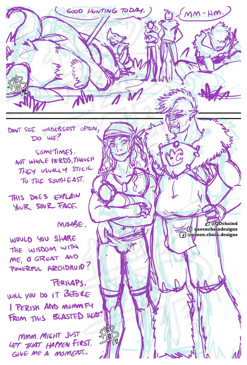 hanicorn_beck's tweet photo. I promise, this is centaur related. #wip #dndart #orc #elf #orlf #commissionsopen https://t.co/sEFIFvatD2