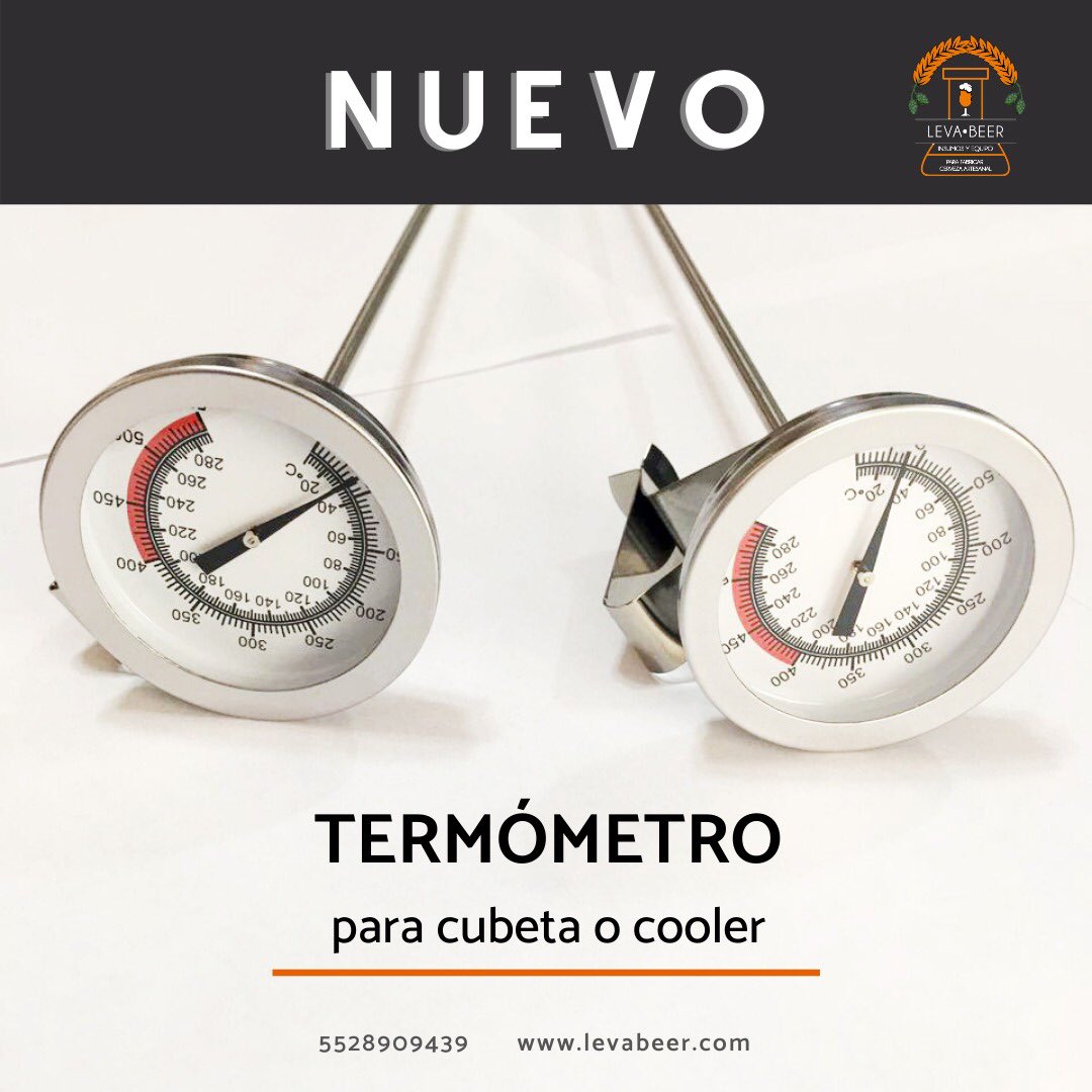 Que no te falle la temperatura correcta. 

Disponible en tienda los #nuevos termómetros de varilla para cubeta o cooler. 🍻

Escríbenos para mayor info. 👇🏼
