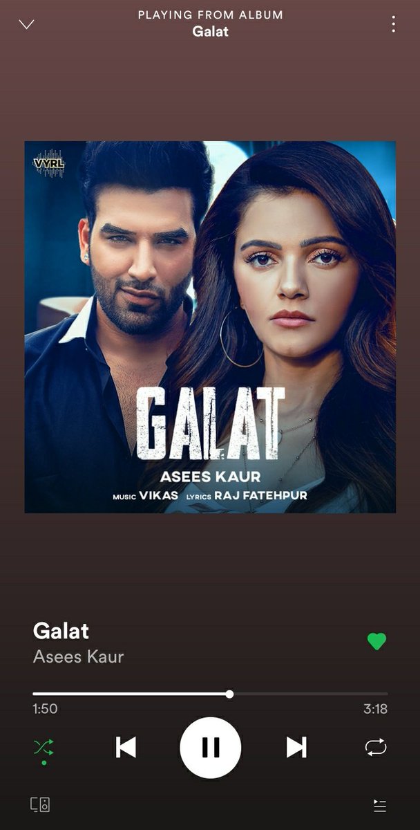 @AseesKaur You sang so beautifully.  Your voice is a gift from God. I have heard this song 35 times.  It's one of my favorite songs and lyrics is also very nice . ❤❤
@RubiDilaik @AseesKaur #paraschabra