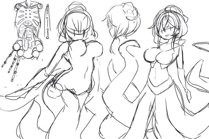 描いてる
1枚目のはSkeb 