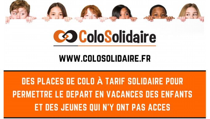 msa_dlg's tweet photo. La #msadlg soutient l’asso #ColoSolidaire qui donne la possibilité aux enfants de 6 à 17 ans, issus de familles à revenus modestes ayant un quotient familial maximal de 1 000 €, de partir en colonies de vacances.
Infos et inscription sur le site➡️https://t.co/9IBhpDiFGz https://t.co/tFDQffyYGs