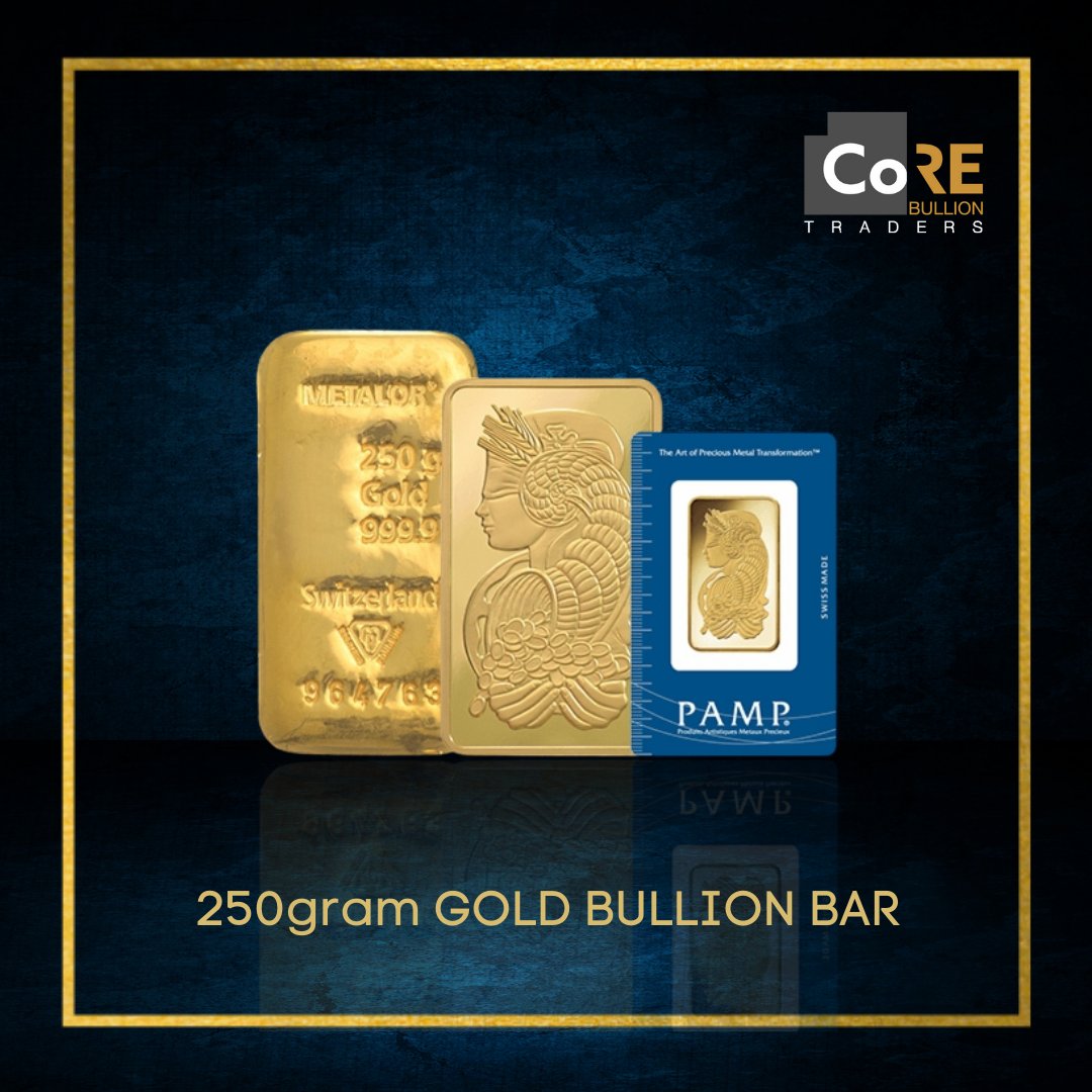 CoreBullionTRD's tweet photo. 250gram Gold Bullion Bar.

During times of uncertainty, gold is a safe haven.

Call our team today and let's talk gold!
📞 01 447 5975

 #LetsTalkGold #PaywithCrypto https://t.co/FDavGGznu4