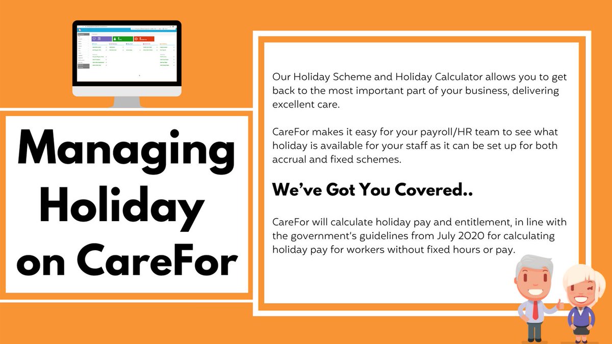 care_for_it's tweet photo. Managing and calculating your staff members' holiday can be a challenging task. 

Why not take the first step today in alleviating the administrative burden of care management today? 

https://t.co/XCliJcqyay

#domiciliarycare #caremanagement https://t.co/xrs5vga1mR