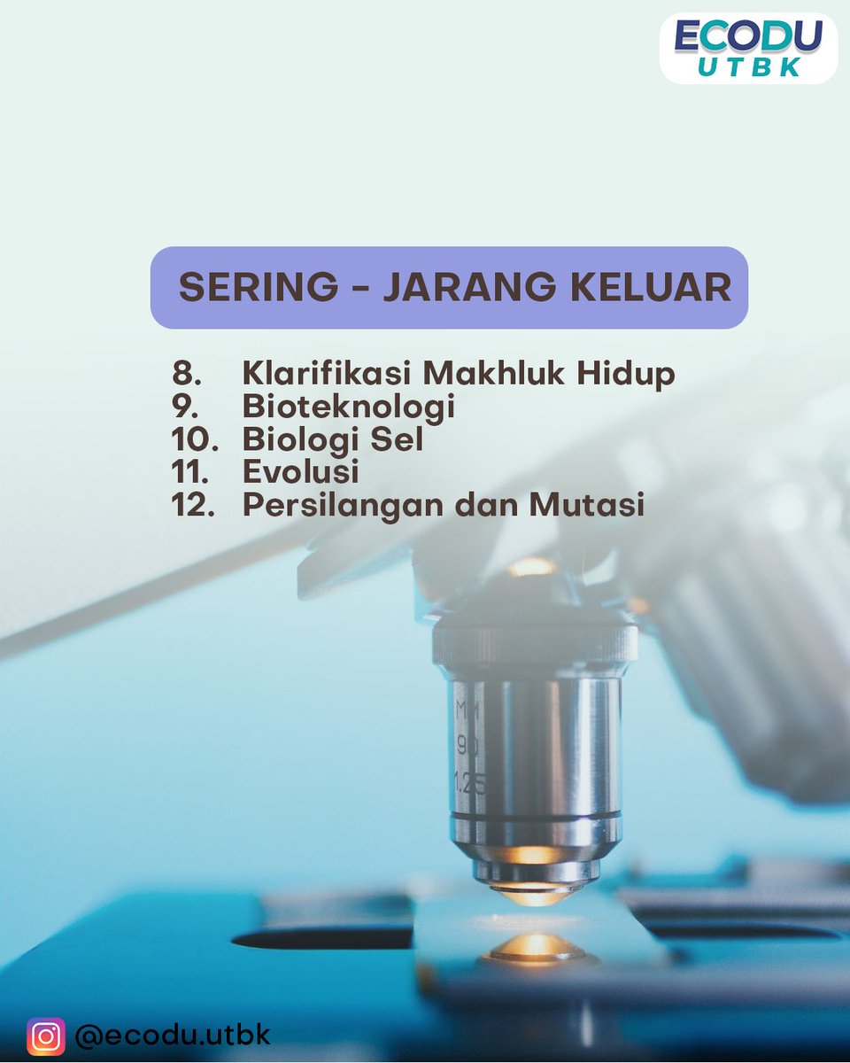 ecodu_id's tweet photo. Materi UTBK Saintek Biologi
#utbk #sbmptn #snmptn #masukkampus #masukptn #infosbmptn #bimbel #ltmpt #utbksbmptn #pejuangsbmptn #dirumahaja #bimbelsbmptn #tryoutsbmptn #tryoututbk #bimbelonline #tryout #pknstan #unbk #soalsbmptn #bimbelterbaik #ptn #infoptn https://t.co/I8pPrjyL5q
