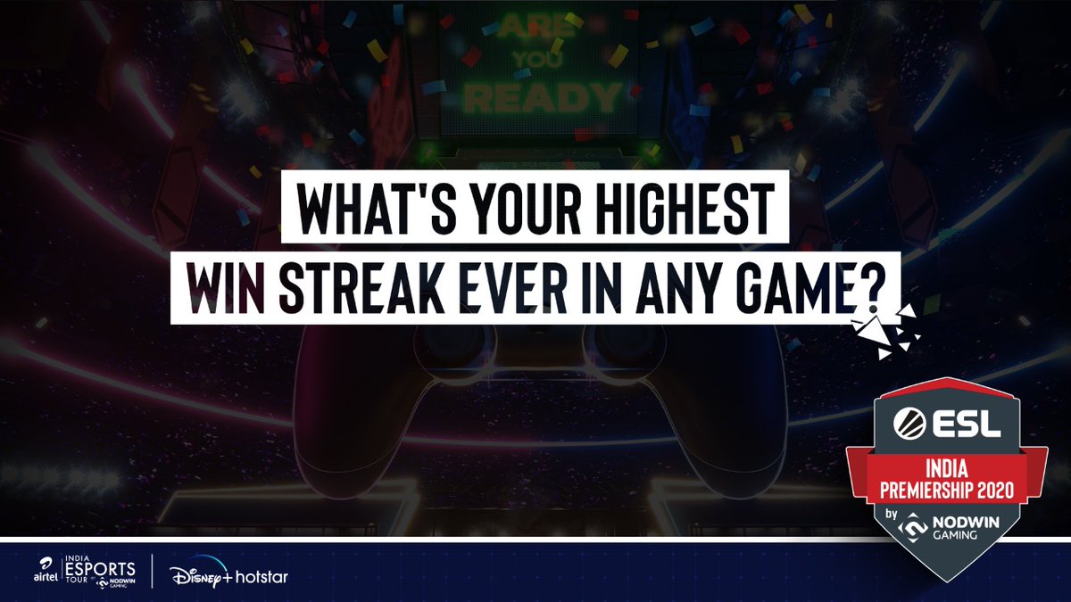 ESL_India's tweet photo. It could be in solo-queue or an intense lobby win streak on any game ๐๐๐
What mode got you the most success! โฅ๏ธ
#question #questionoftheday #ESLindia #ESLIP2020 https://t.co/ssoklpzJrk
