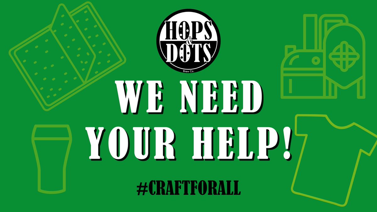 .: WE’RE CROWDFUNDING! :.

Help us raise £4,000 to secure the future of Hops &amp; Dots brewery, and be a part of the #CraftForAll community!

Full info: crowdfunder.co.uk/help-hops-dots…