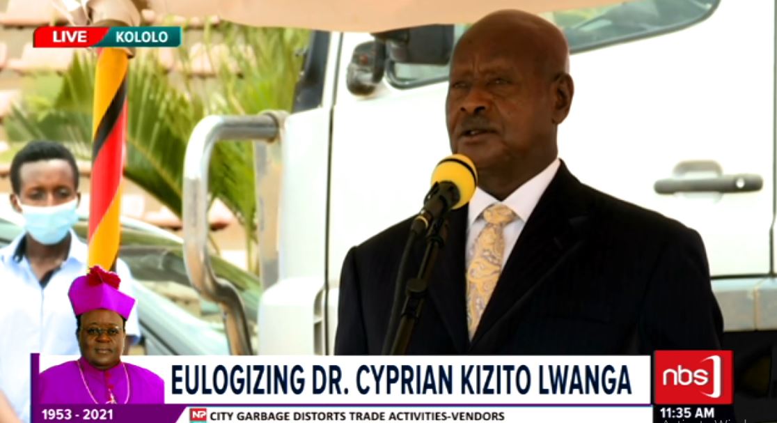 DanielLutaaya's tweet photo. The condition that Archbishop Lwanga died of is known. - President Museveni

As if responding....

#NBSUpdates https://t.co/TzuLOOhrpD