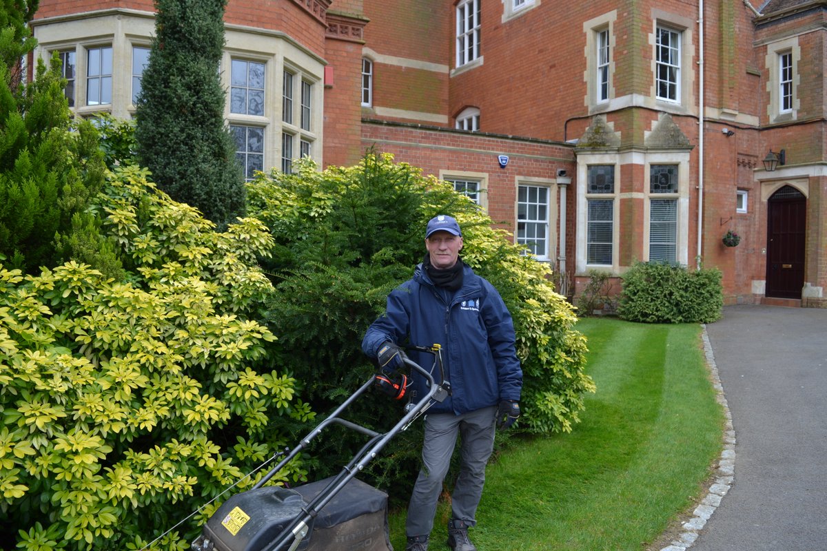 oldwarwickians's tweet photo. Happy Anniversary and huge thanks to Grounds Supervisor Garry Delday who has been caring for the @warwickschool grounds for 40 years today!  Decades of OWs will recognise the familiar site of Garry preparing their pitches in all weathers. https://t.co/IMolB87o4F