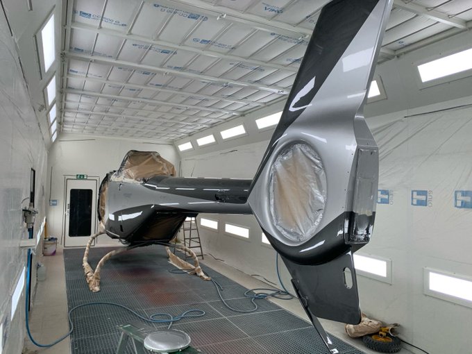 OMIA présent dans le secteur aéronautique !Cabine de peinture industrielle pour traiter les gr....