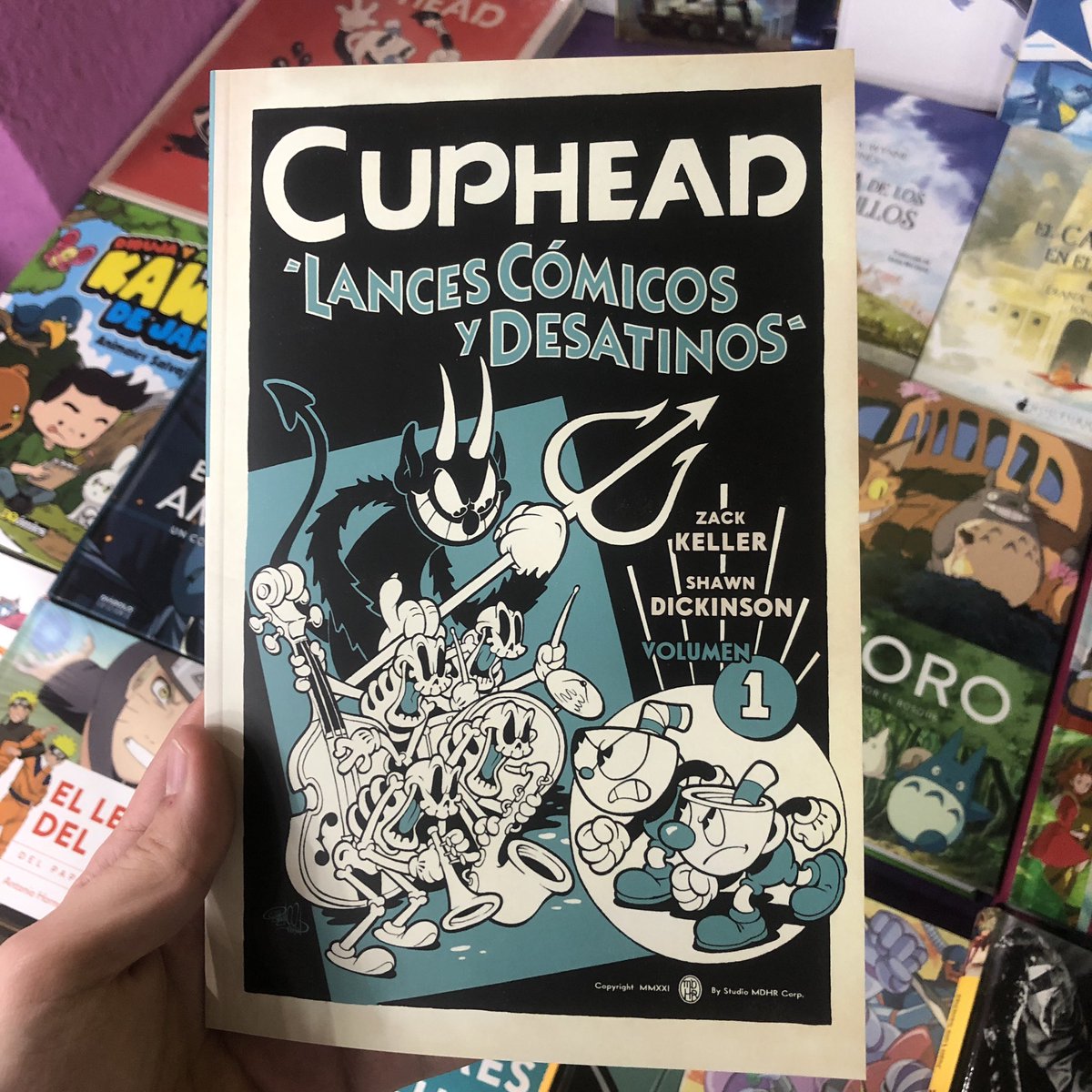 cdotronivel's tweet photo. Esto es hermoso 🥰 #Cuphead “Lances Cómicos y Desatinos” por Zack Keller y Shawn Dickinson ! 

Ya tengo ganas de volver a jugar cuphead de principio a fin 😲 https://t.co/UxzKTTxJQz