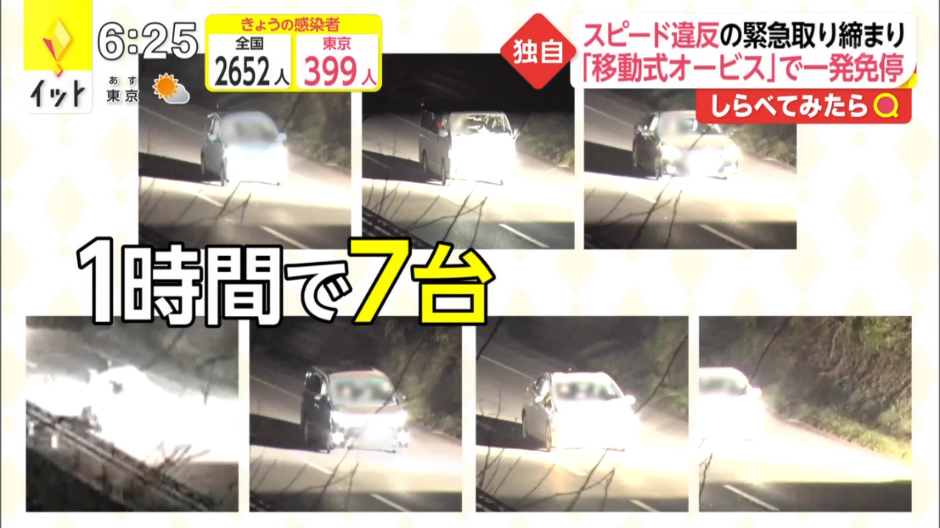 移動式オービスによって？一発免停が続出する！