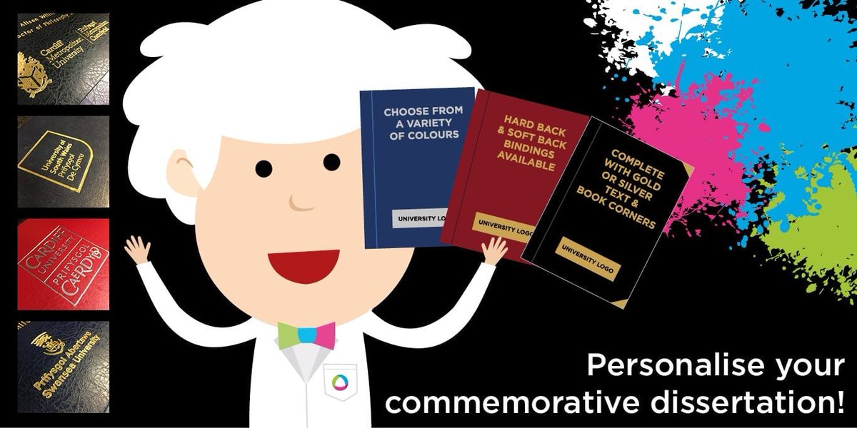 #treatyourself &amp; order a #printed &amp; professionally bound copy of your #dissertation or #thesis with us today...
We can deliver📚 or securely collect it via our Click &amp; Collect service from our city center branch! 

Order yours today: bit.ly/2XeylyX