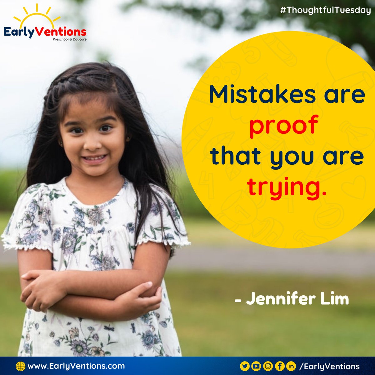 EarlyVentions's tweet photo. #ThoughtfulTuesday

 Allowing children to learn from their mistakes, on the other hand, helps develop resilience and is critical to raising a positive, competent, stable, and prosperous adult.

#ParentingTip #EarlyVentions #Preschool #Daycare #Children https://t.co/IFLGJ73BoY