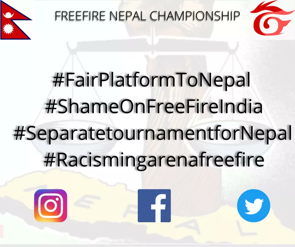 Kajisagarbasnet's tweet photo. #RacistGarenaFreefireIndia
#seperatetournamentfornepalinfreefire
#shameonfreefireindia
#Fairplatformtonepal
#yekhumnepali 
Nepali hami raham la kaha yek jhutnai navaya https://t.co/Mc6xfiWqeJ
