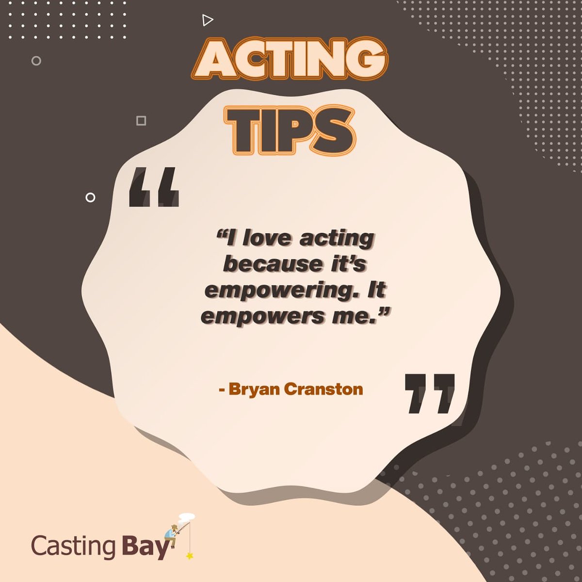 casting_bay's tweet image. What does acting brings out in you?

#CastingBay #CastingTips #ActingTips #Tips #BryanCranston #Actor #BreakingBad
@BryanCranston