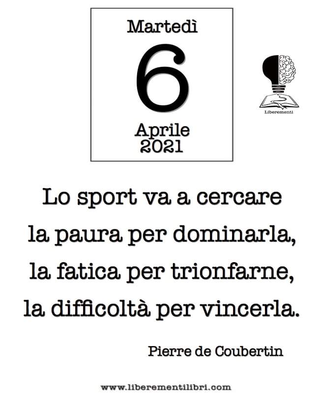 Si celebra oggi, 6 aprile, la Giornata Internazionale dello Sport.

#6aprile #martedì #sport #GiornataInternazionaleDelloSport