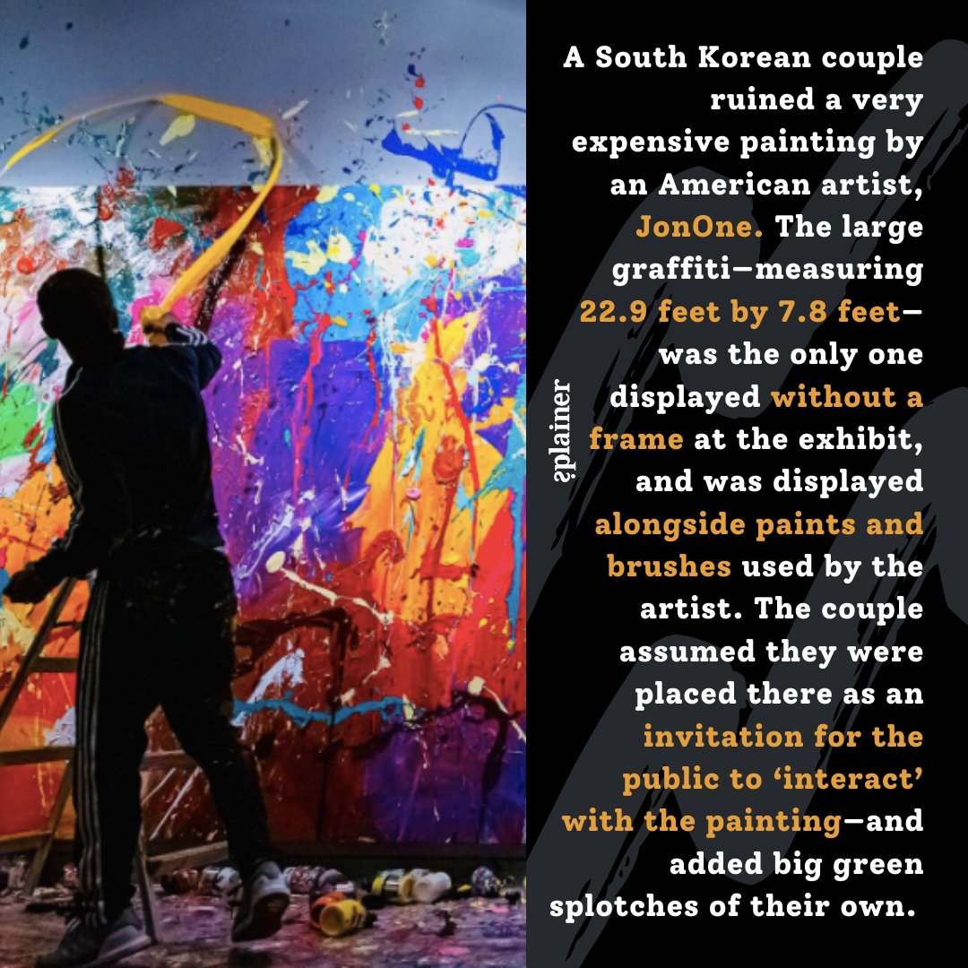 splainerin's tweet image. Read today's edition to check out some more #HeadlinesThatMatter

splainer.in/posts/2021/Man…

#JonOne #graffiti #contemporaryart #modernart #expensivepaintingruined 

Image: @JonOne156