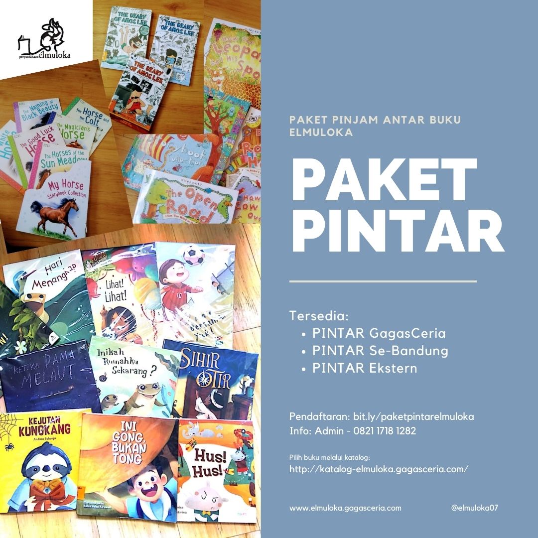 Yang kangen pinjam buku perpustakaan, Elmuloka membuka kembali, nih layanan pinjam antarnya. Info dan pendaftaran ke bit.ly/paketpintarelm…