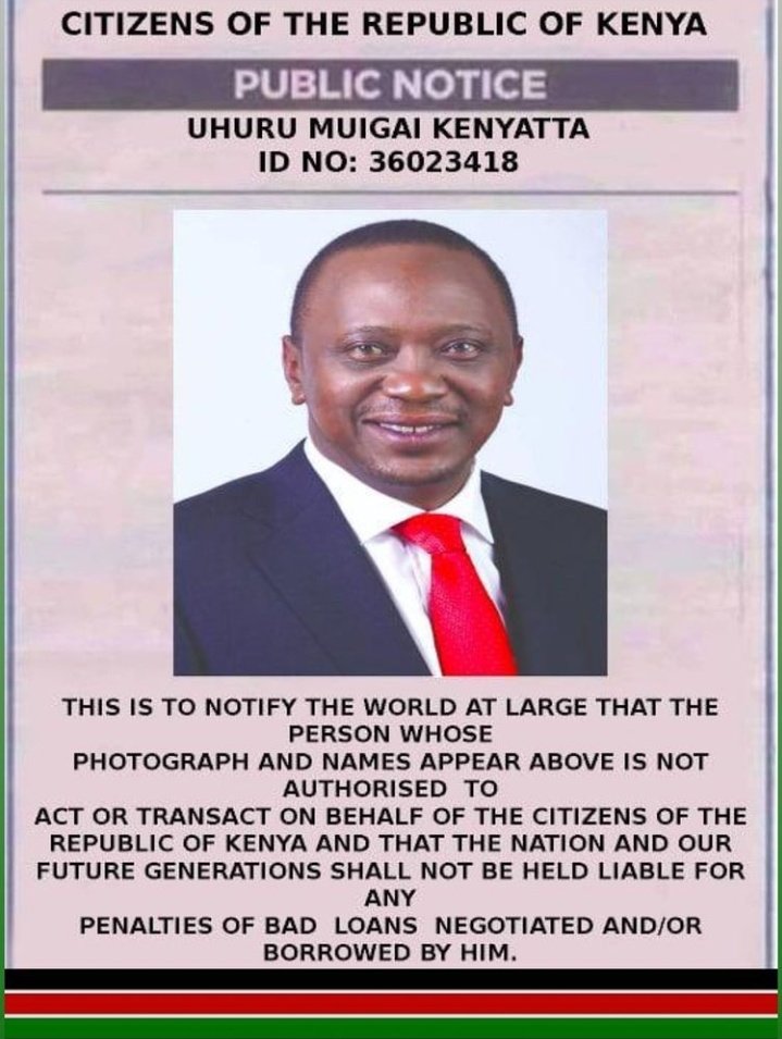 Varsity_Tutor's tweet photo. #ShameOnUnitedKingdom #StopGivingKenyaLoans so Dear IMF (International Monetary Fund) Nakuru Samidoh Parliament Kindly #DriveInn to Sign the petition to declare the guy below to be not of sane mind to run Kenya. Utawala Lingard  Deputy Magufuli https://t.co/Xv46bKY9WA