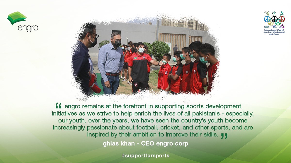 engro_group's tweet photo. International day of Sport for Development and Peace serves as a reminder that sports have the power to drive social change &amp; community development, and foster peace and understanding.

#ENablingGROwth #supportforsports #sportday #onlytogether #Engro https://t.co/NkoTZfsqaW