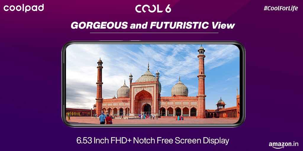 CoolpadInd's tweet photo. #Coolpad #Smartphone #CoolForLife #Visuals 
Explore every views on the Notch free display &amp; play either #games or movies without screen restrictions on #Cool6. Pop up #camera make you the selfie king. Order now: https://t.co/4rOhJzVVGE https://t.co/8Jl6CUx4AK