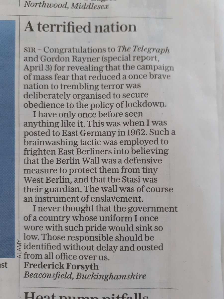 The inestimable Frederick Forsyth says it all in his Telegraph letter today