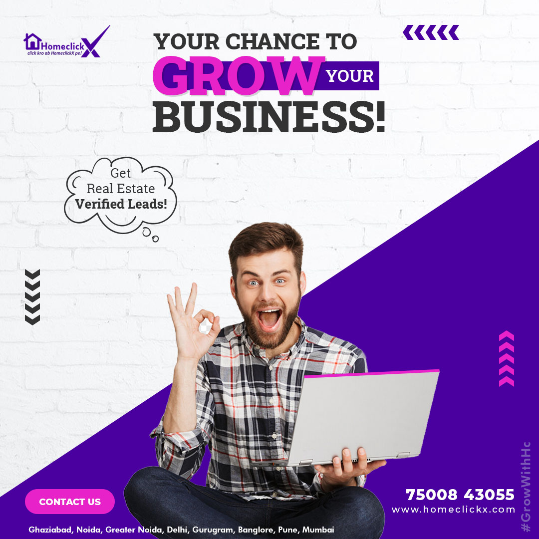 homeclickx's tweet photo. Your chance to grow your Business!!
Now Get Real Estate Verified Leads with #HomeclickX
Covering all Major Real Estate Cities.
Call 7500843055 or visit https://t.co/67cxaxiVm0
.
.
#Growwithhc #RealEstateAdvisor  #verifiedrealestateleads #realestateinvestment #homesweethome https://t.co/bLIxncice2