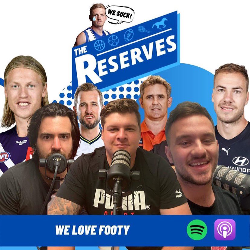 ReservesThe's tweet image. Latest episode is out now! 

⁃Legend or Not 
⁃EPL 
⁃AFL Round Breakdown 

🎧 Apple apple.co/3wu6Thu
🎧 Spotify spoti.fi/2R6dePX