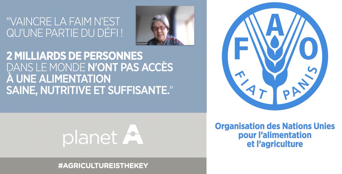 i_Planet_A's tweet photo. “Vaincre la faim n’est qu’une partie du défi ! ✊
2 milliards de personnes dans le monde n’ont pas accès à une #alimentation saine, nutritive et suffisante.”

Mary Kenny Food Control and Consumer Protection Officer @FAO 

#sécuritéalimentaire
#Agriculture
#MondayMotivation https://t.co/I5qS8eLOWG