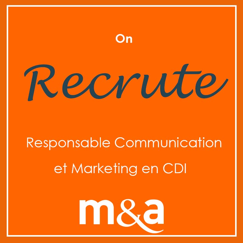 [RECRUTEMENT]
On recrute chez M&amp;A ! 😀
Responsable Communication et Marketing H/F en CDI
Pour postuler c'est pas ici 👉
Linkedin :  bit.ly/3fFqHbQ
Indeed :  indeedhi.re/39IvYf2 
#emploi #job