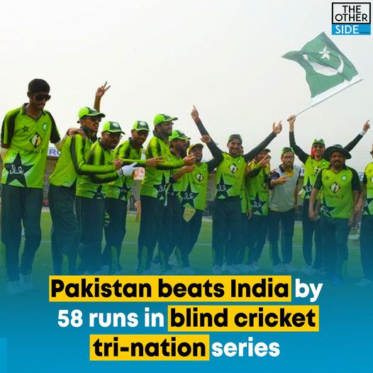 hanifba68034622's tweet photo. Pakistan’s blind cricket team beat India’s blind team by 58 runs, during an ongoing tri-nation T20 blind series at Bashundhara Sports Complex in Dhaka
#Balochistan #Pakistan https://t.co/HS4CCysct2