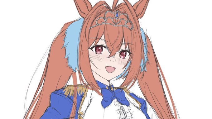 久しぶりにラフを上げてみるのです(結構マシなラフになったので…)
ウマ娘描いてるのです😊 