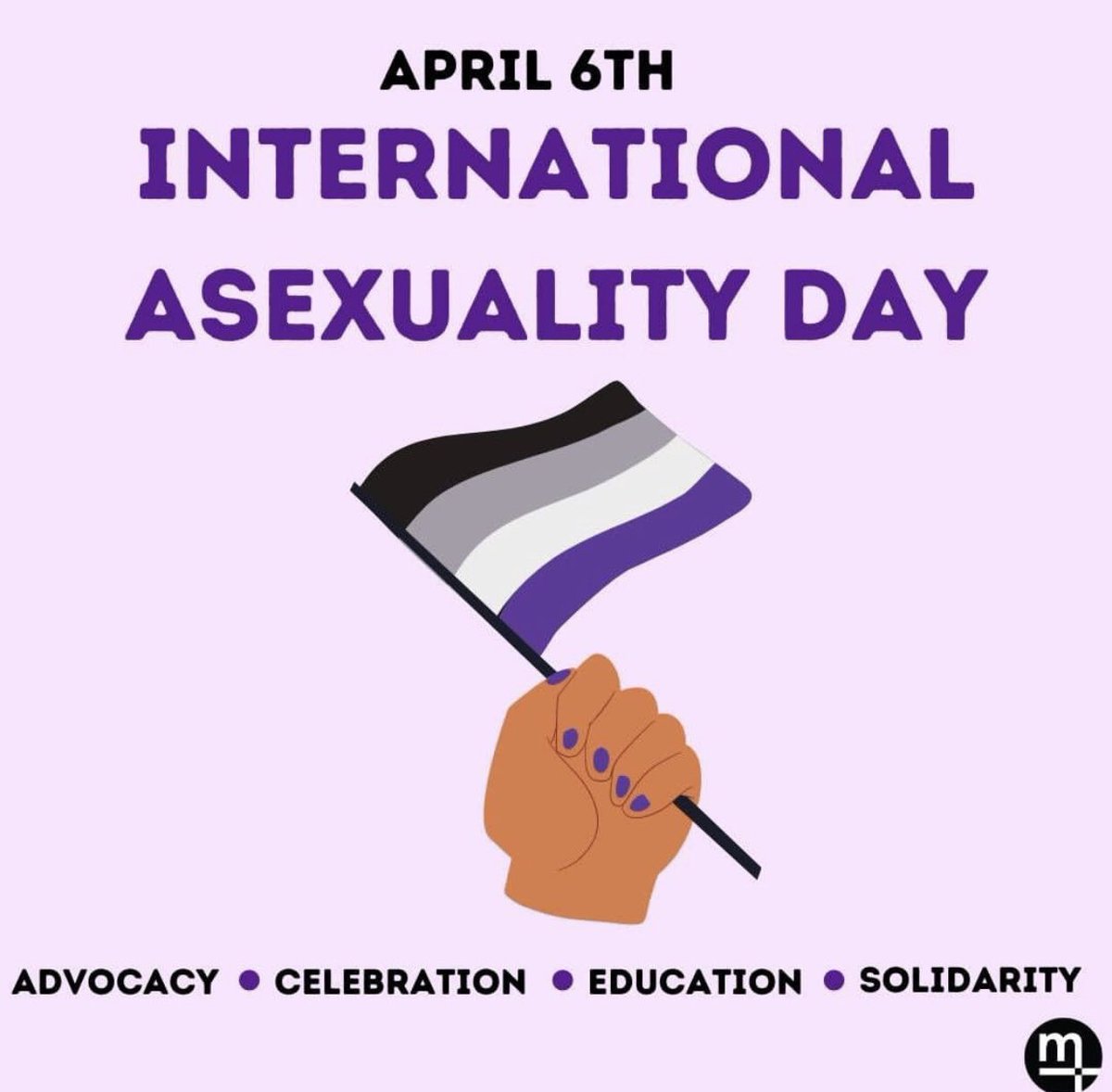 cheers to the first ever #InternationalAsexualityDay 💜🤍🖤