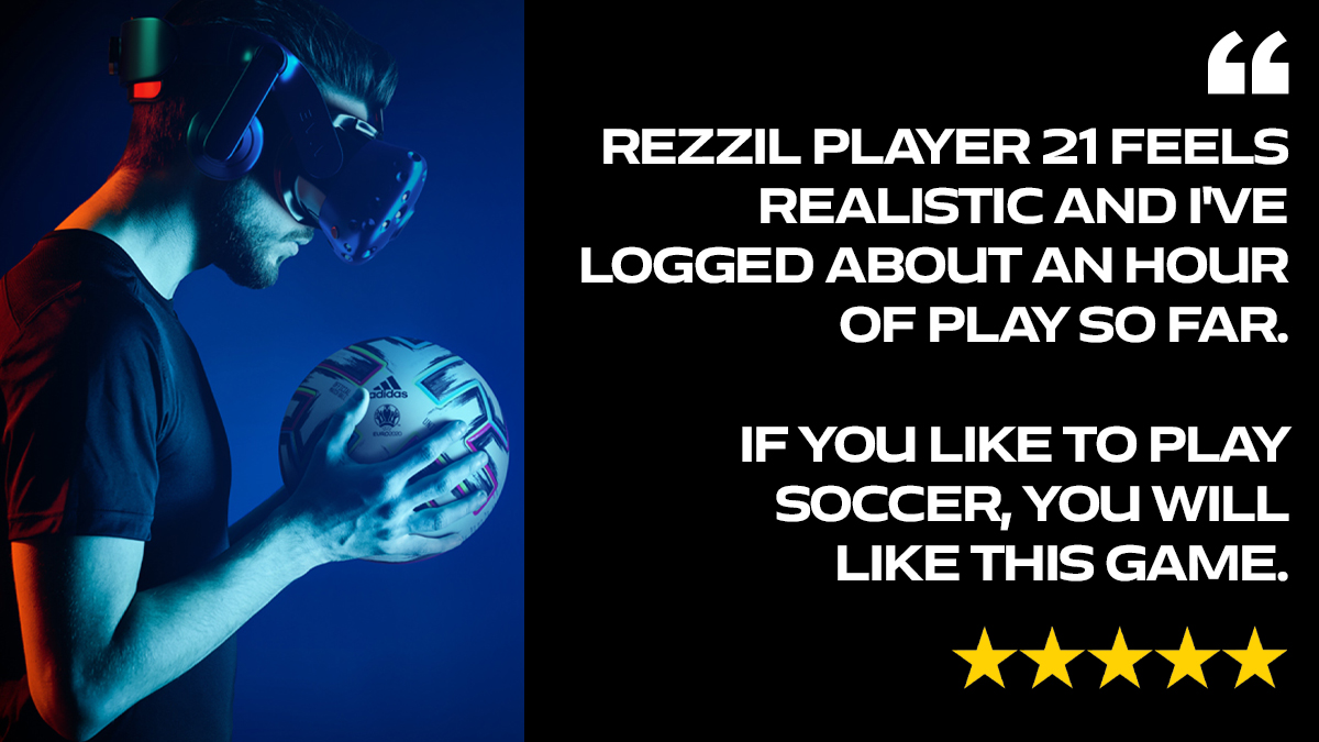 rezzil's tweet photo. Another brilliant five-star user review for Rezzil #Player21... ⭐️⭐️⭐️⭐️⭐️
How have you been finding the game so far? Let us know and leave your own review! 😄
Not got it yet? It's free! Download now on Steam and Viveport or visit https://t.co/hjWECWgPMA for more info. https://t.co/nQIVIkELj4