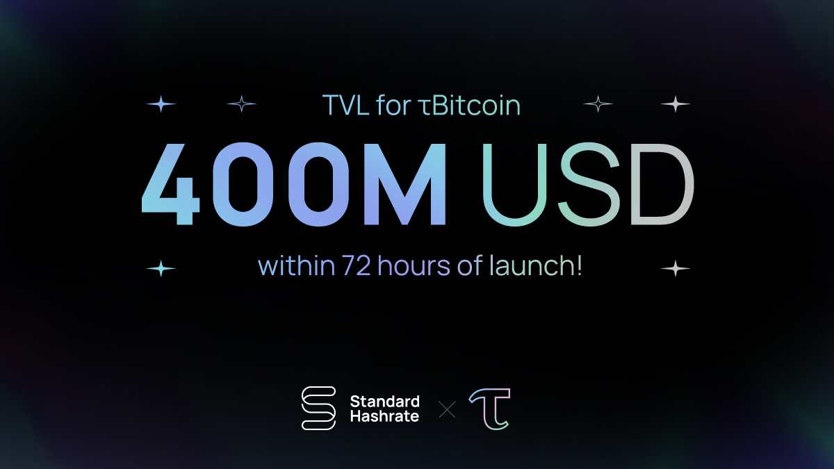 BTCST2020's tweet image. 📢Total TVL on τBitcoin surpassed over 400M USD within 72 hours of launch🚀!

Stats:👇
More than 12,000 txns on #BSC 
More than 1,700 $BTCB staked
More than 350 #tBTC (~20M USD💵) rewarded

Huge thank you to @BinanceChain and the #BTCST community for the support!

@cz_binance