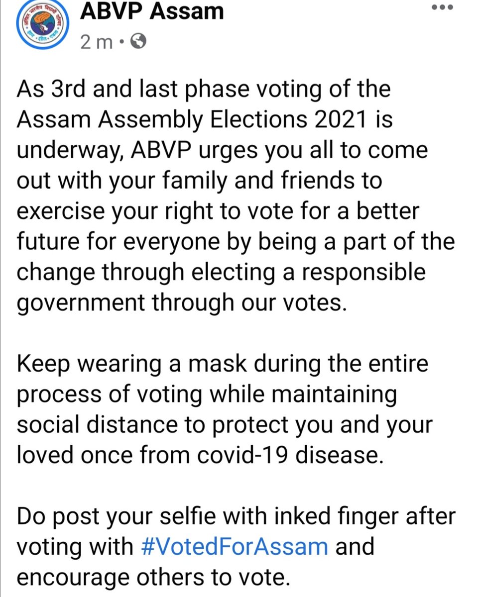 ABVPAssam's tweet photo. #VoteForAssam https://t.co/7KBs9vZNcn