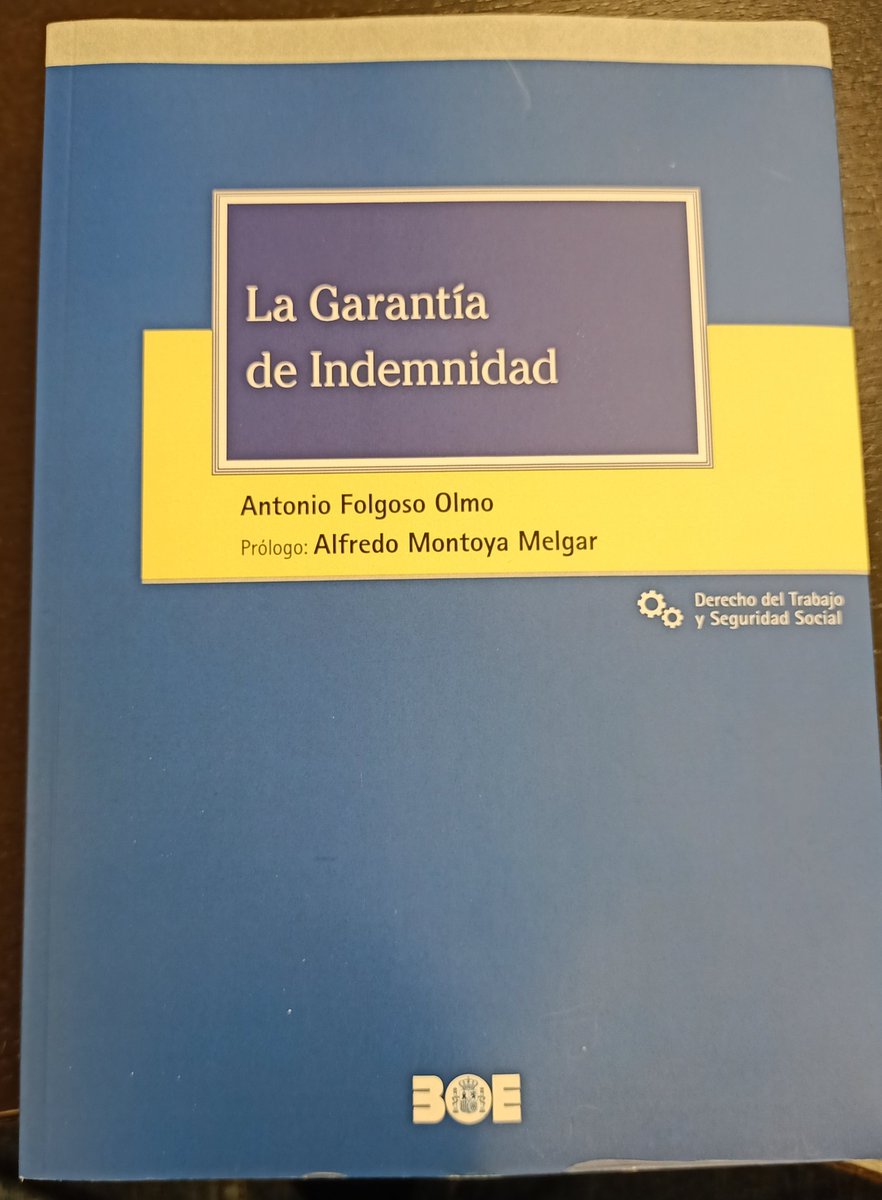 laredjuridica's tweet photo. Agradecemos de corazón a Antonio Folgoso, de @FolgosoG, que nos haya hecho llegar su maravilloso monográfico sobre la garantía de indemnidad a los trabajadores, publicado por la Editorial @boegob. Una ayuda imprescindible para el ejercicio del #DerechoLaboral.
#LibrosRJ2021 https://t.co/O9OodqLOnW