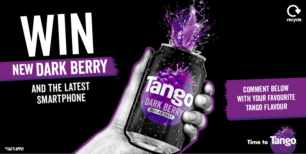 onestopstores's tweet photo. We’ve teamed up with Tango to give you the chance to WIN 1 of 10 cases of the new flavour! One lucky winner will also win a Samsung Galaxy S21 Smartphone! Just comment below your fave Tango flavour and use #OneStopDarkBerry Comp ends 12.04.21, T&C's👉 https://t.co/dJt0JczGha https://t.co/L5chNf9kQk