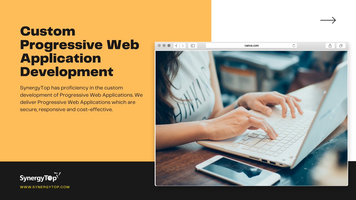 SynergyTopUSA's tweet image. SynergyTop is a top progressive web app development company which successfully deployed robust and secure web app solutions. Write to us at info@synergytop.com
Visit: bit.ly/3wxywq4
#SynergyTop #SanDiego #PWADevelopment #WebApplication