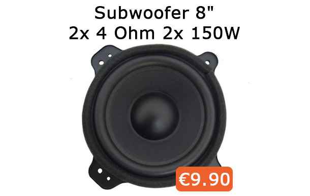 websrl's tweet photo. #Subwoofer 8" 2x 4 Ohm 2x 150W
Link: https://t.co/ppERiO8inn

Caratteristiche
#Potenza 2x 150W
#Impedenza 2x 4 Ohm
#Diametro 210mm
#Magnete 115mm
#Foro 180mm
#Profondità 100mm

#6Aprile https://t.co/2sAncAvme7
