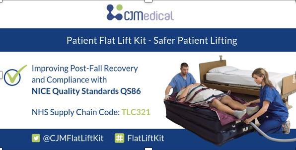 cjmedicaluk's tweet photo. vHow do you manage Patient Falls? The Patient #FlatLiftKit for Safer Patient Lifting is available via the NHS Supply Chain or directly from @cjmedicaluk #NHSfalls #manualhandling #patient care #NHS #flatliftkit #manualhandling https://t.co/koWRptXOz5